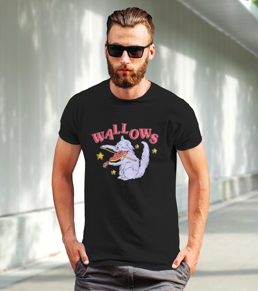 Wallows Playing Cat Fiddle With Stars T-Shirt