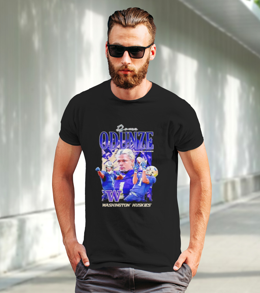 Rome Odunze Washington Huskies Montlake Icon Vintage T-Shirt