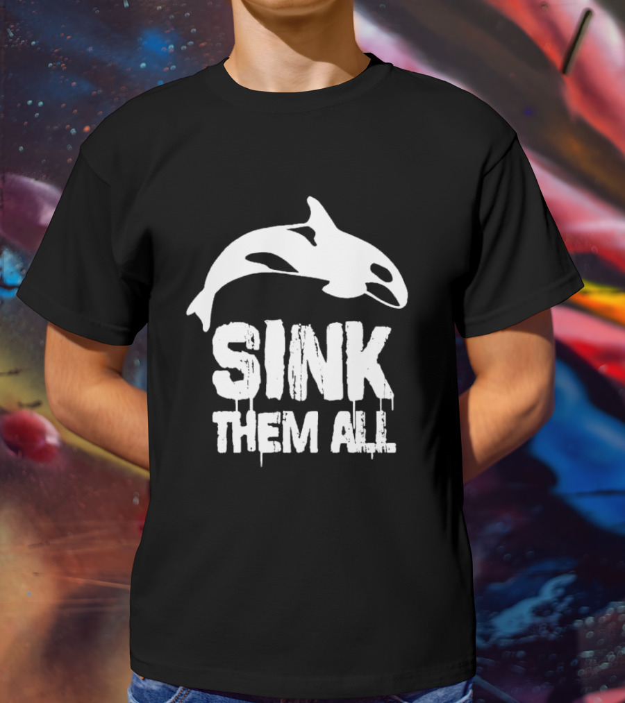Sink Them All Whale T-Shirt