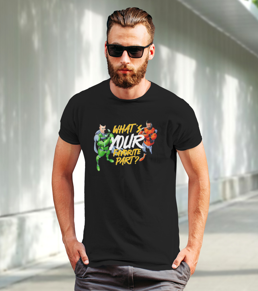 WHAT’S YOUR FAVORITE PART SUPERHERO DOCHOSON DUO T-Shirt