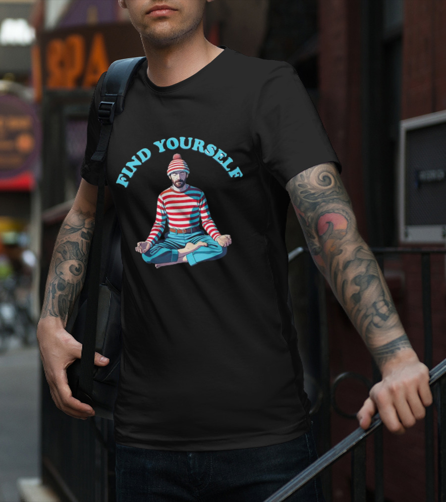 Find Yourself Where’s Waldo Meditation Concept T-Shirt