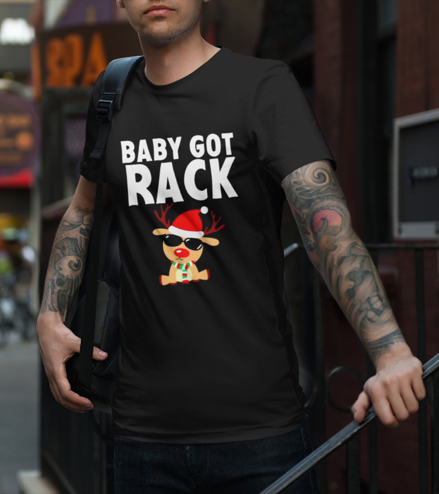 Baby Got Rack Reindeer Christmas T-Shirt