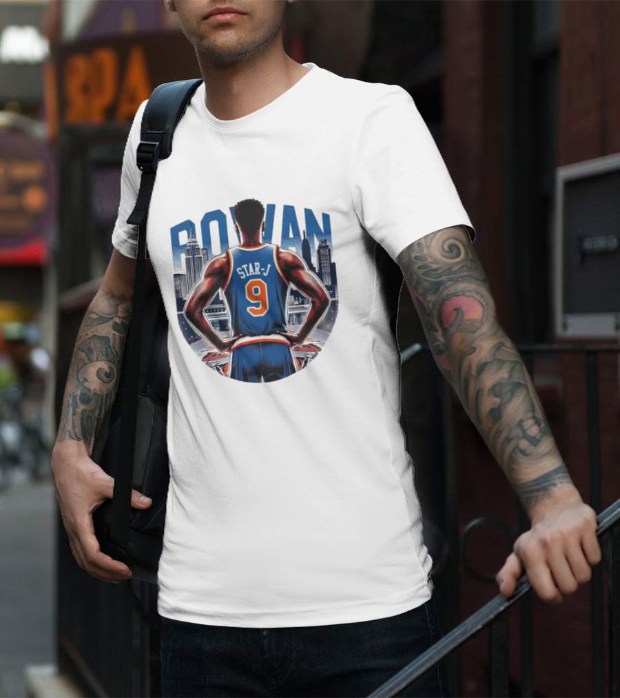 Rowan Star J 9 Basketball Urban Skyline T-Shirt