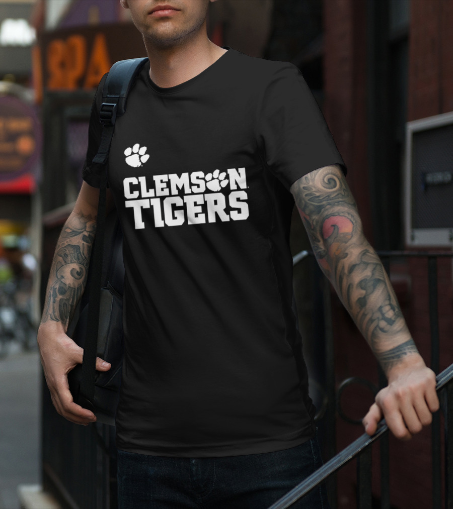 Clemson Tigers Logo Paw T-Shirt