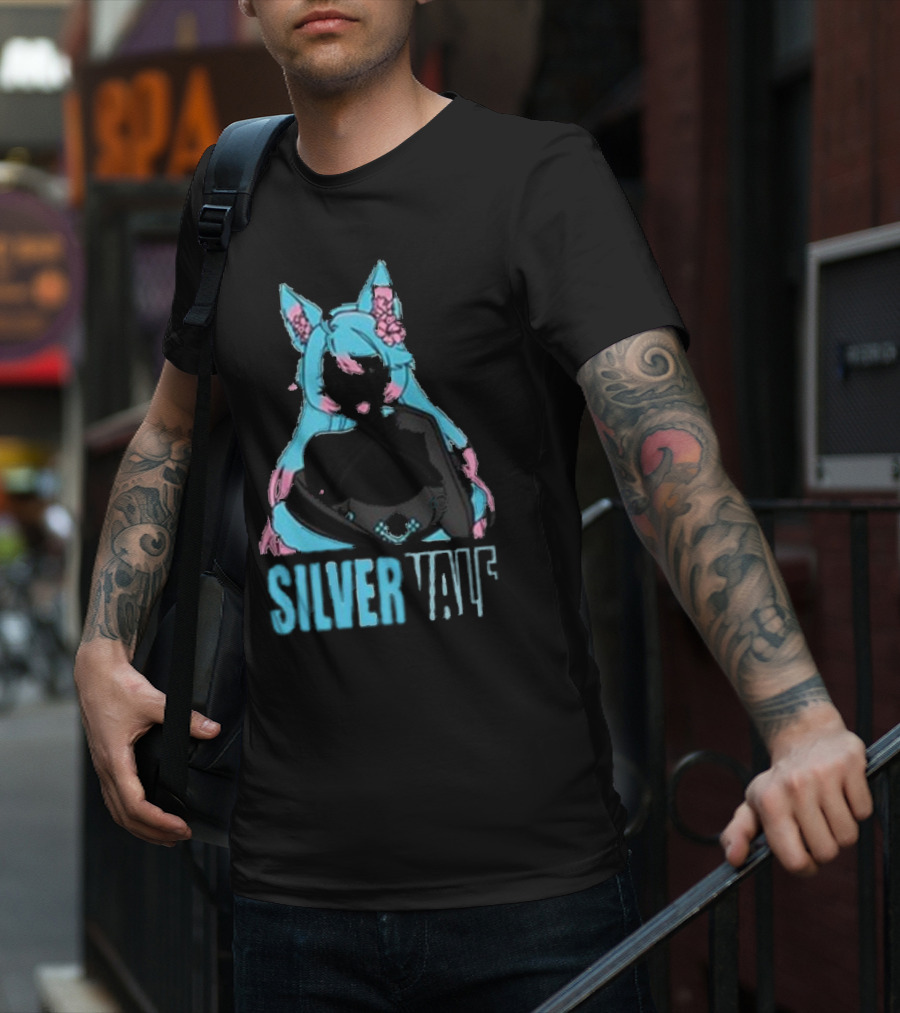 Silvervale Pastel Pop Anime Cat Ear Character T-Shirt