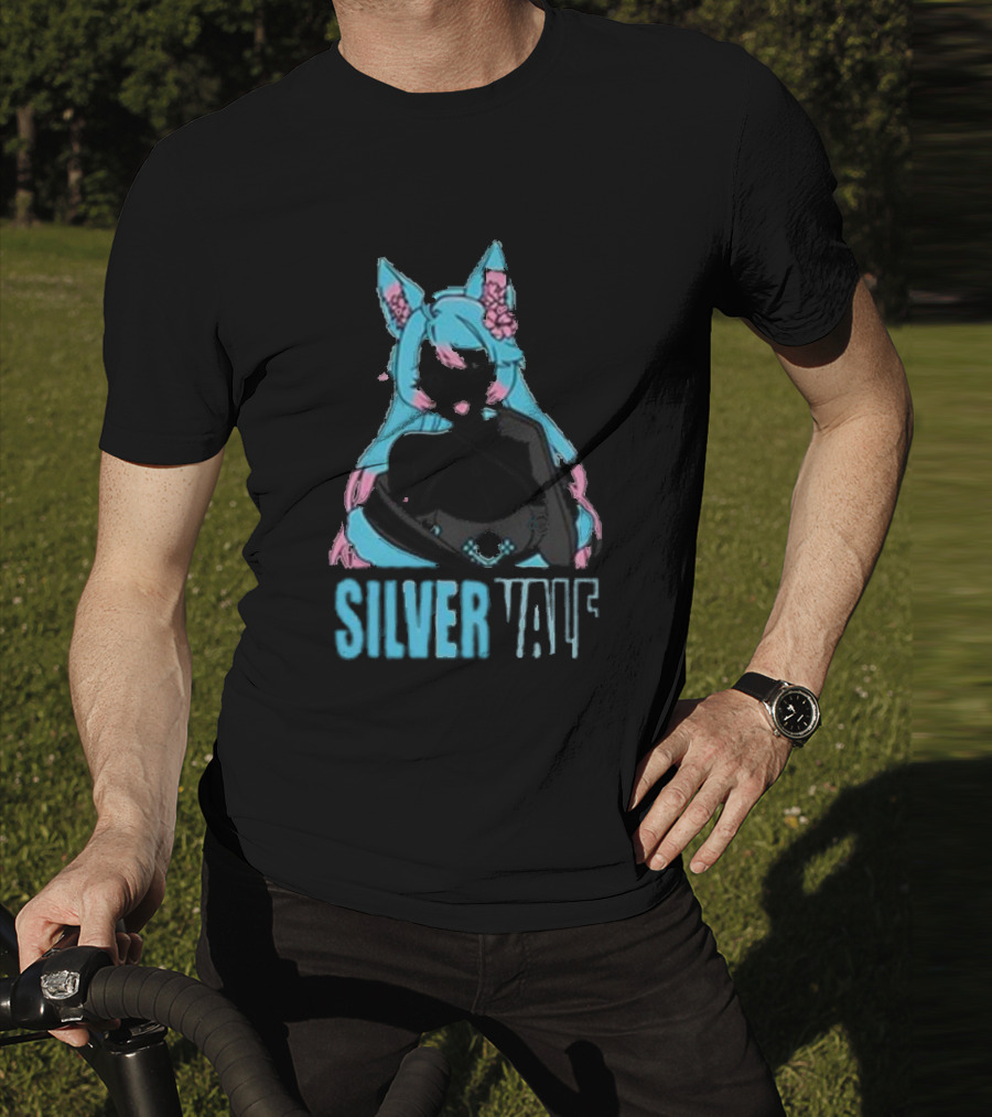 Silvervale Pastel Pop Anime Cat Ear Character T-Shirt