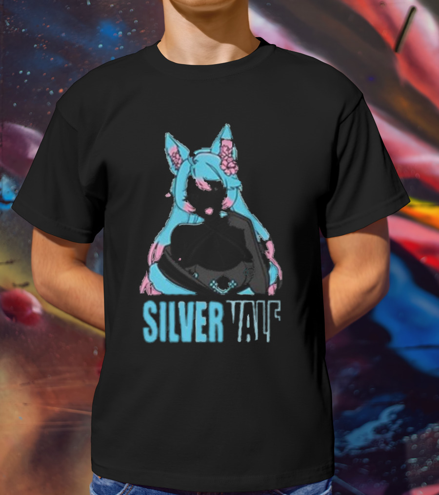 Silvervale Pastel Pop Anime Cat Ear Character T-Shirt