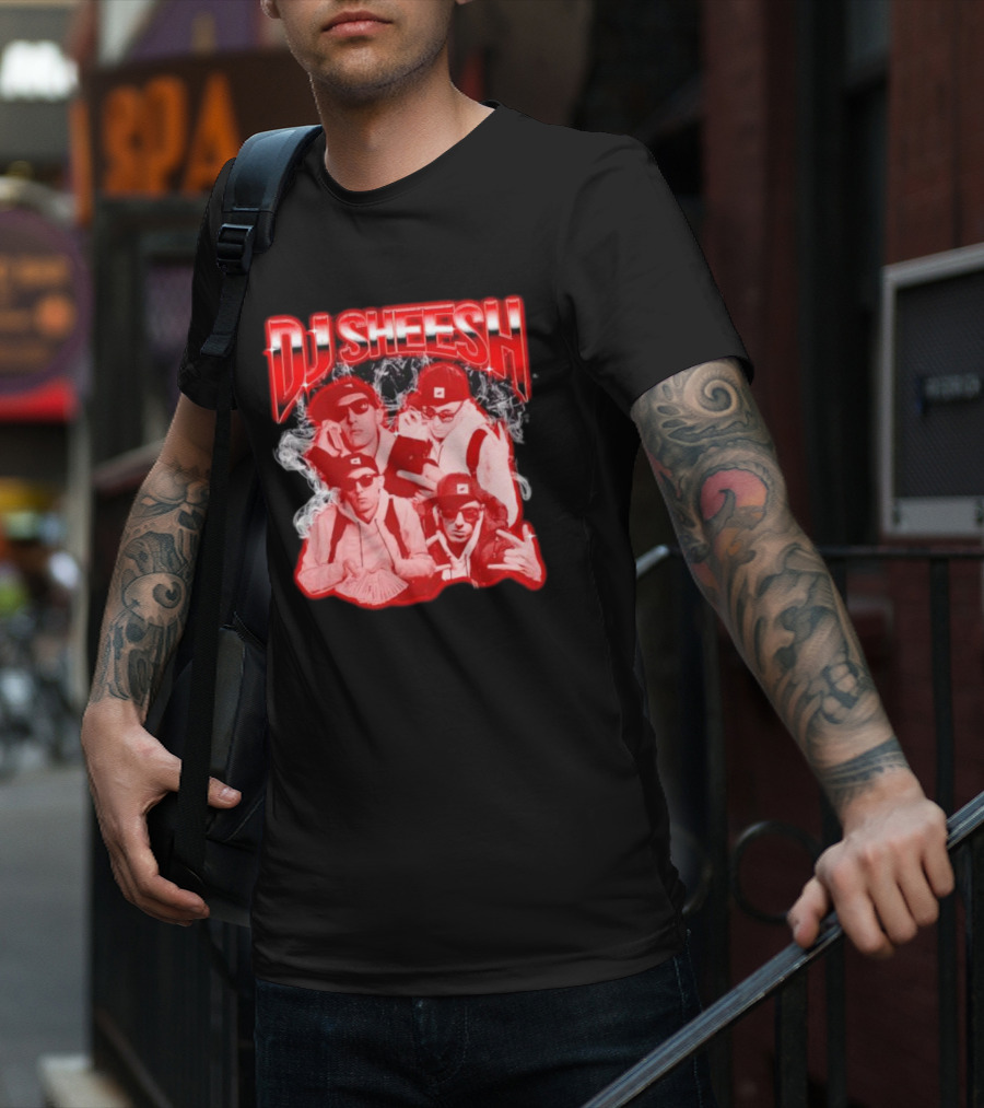 DJ Sheesh Smoking Cool Vibes With Cyclops Crew T-Shirt