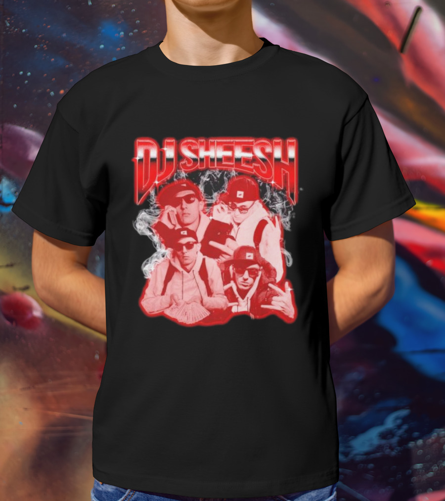DJ Sheesh Smoking Cool Vibes With Cyclops Crew T-Shirt