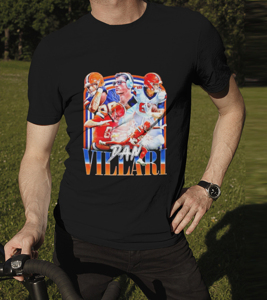 Dan Villari Vintage Football Montage T-Shirt