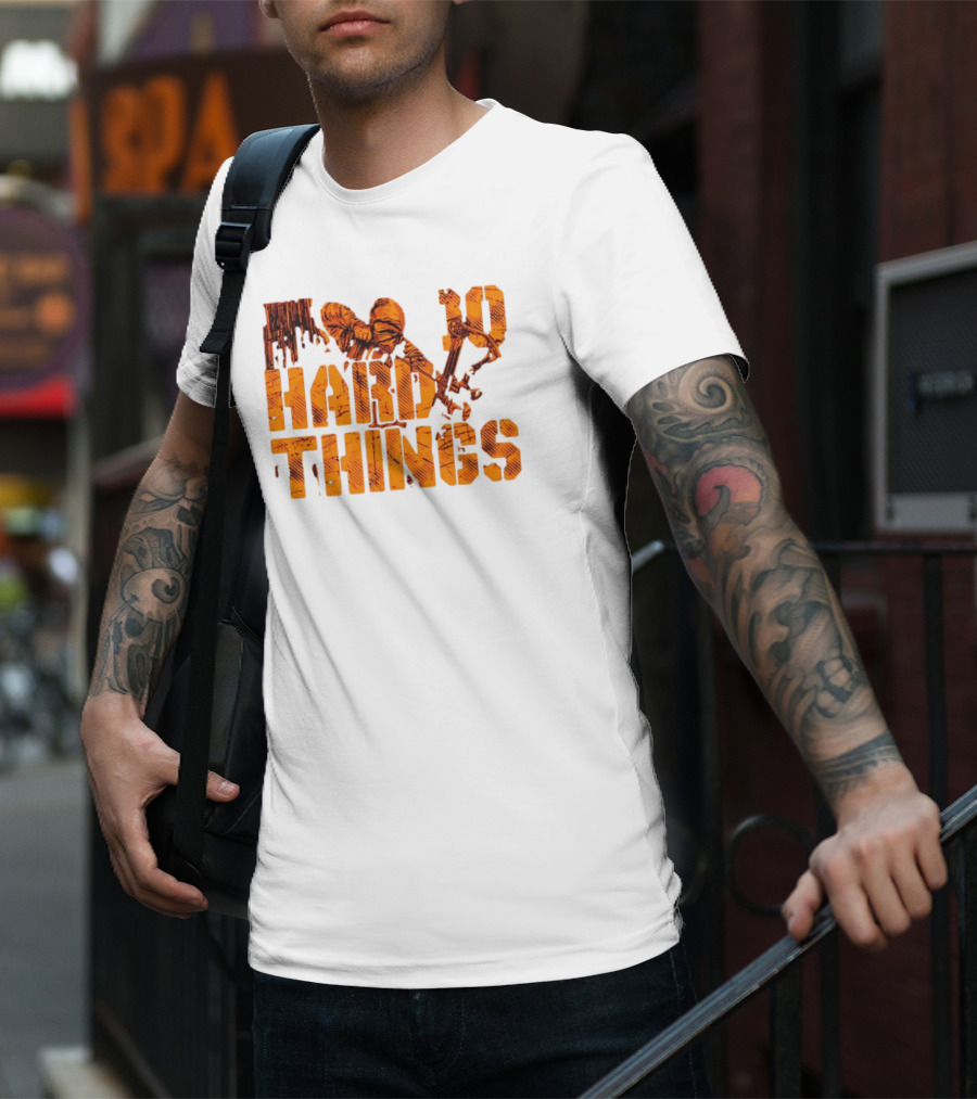 Do Hard Things Archery Bow And Arrow Drawing T-Shirt