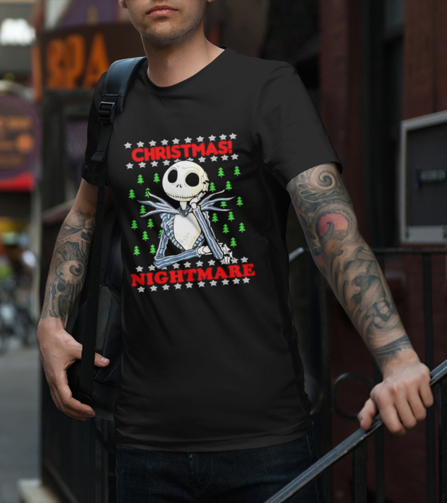 Jack Skellington Christmas Nightmare Ugly T-Shirt