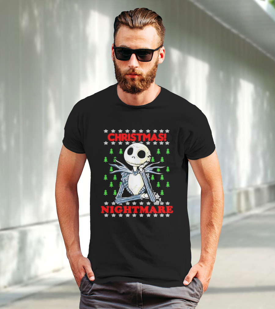 Jack Skellington Christmas Nightmare Ugly T-Shirt