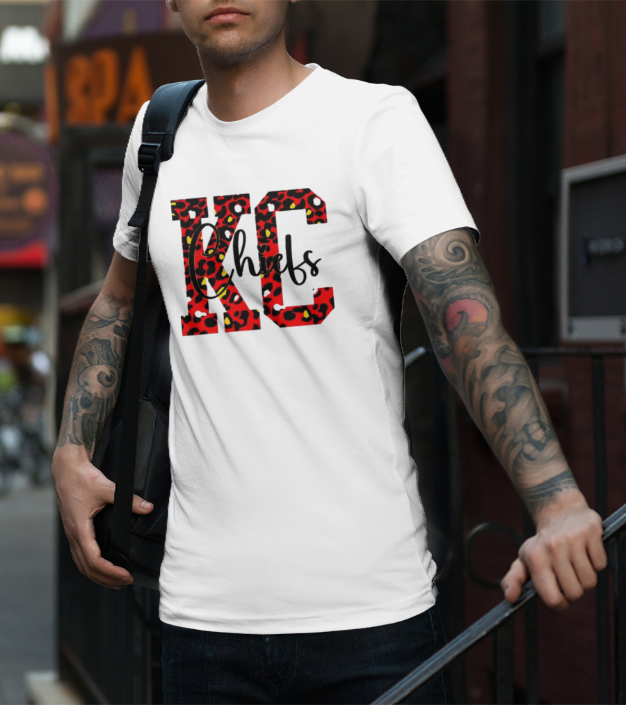KC Chiefs Leopard Print T-Shirt