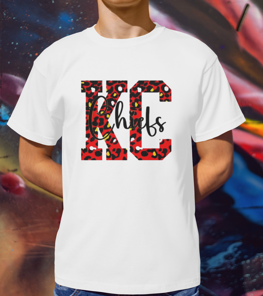 KC Chiefs Leopard Print T-Shirt