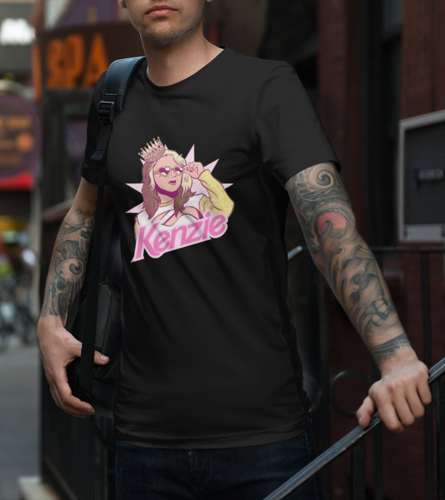 Kenzie Paige Pink Queen Icon With Crown And Sunglasses T-Shirt