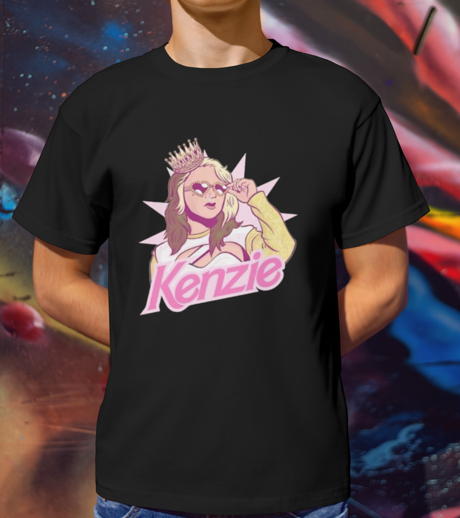 Kenzie Paige Pink Queen Icon With Crown And Sunglasses T-Shirt