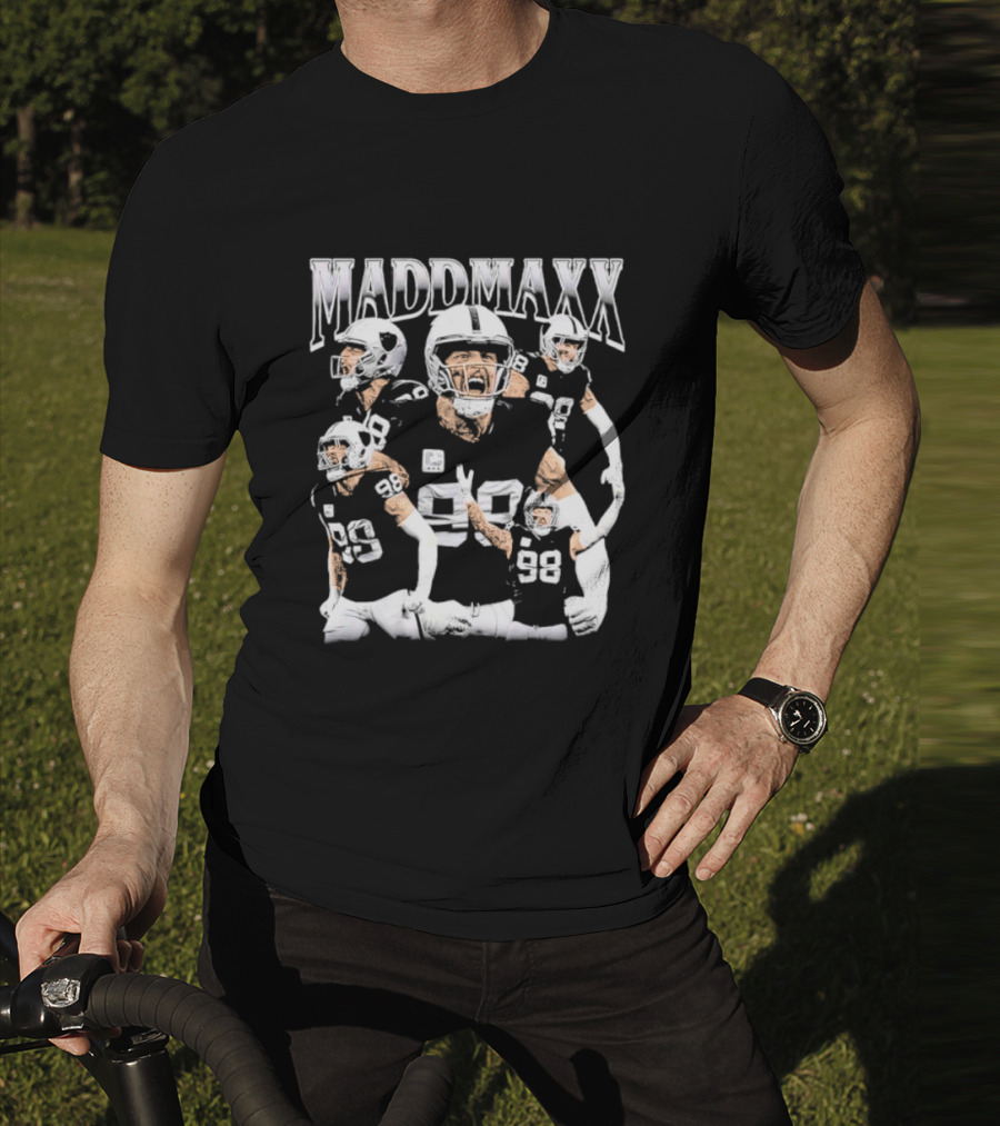 Madd Maxx Vintage Las Vegas Raiders Football Player Number 98 T-Shirt