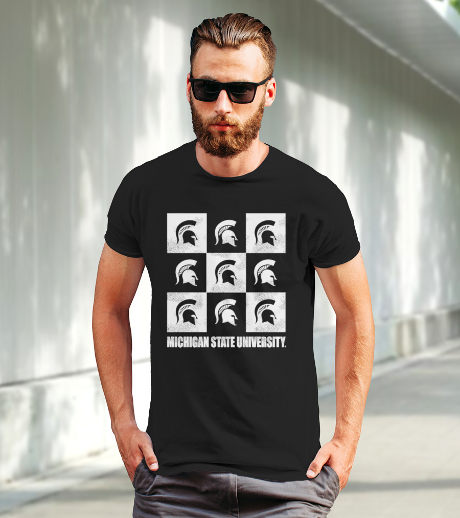 Michigan State University Spartan Checkerbox T-Shirt