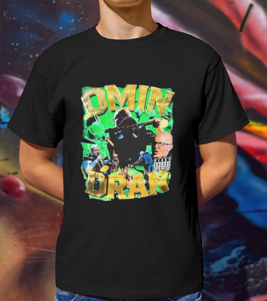 OMIN DRAN Arcade Vintage Parental Advisory T-Shirt