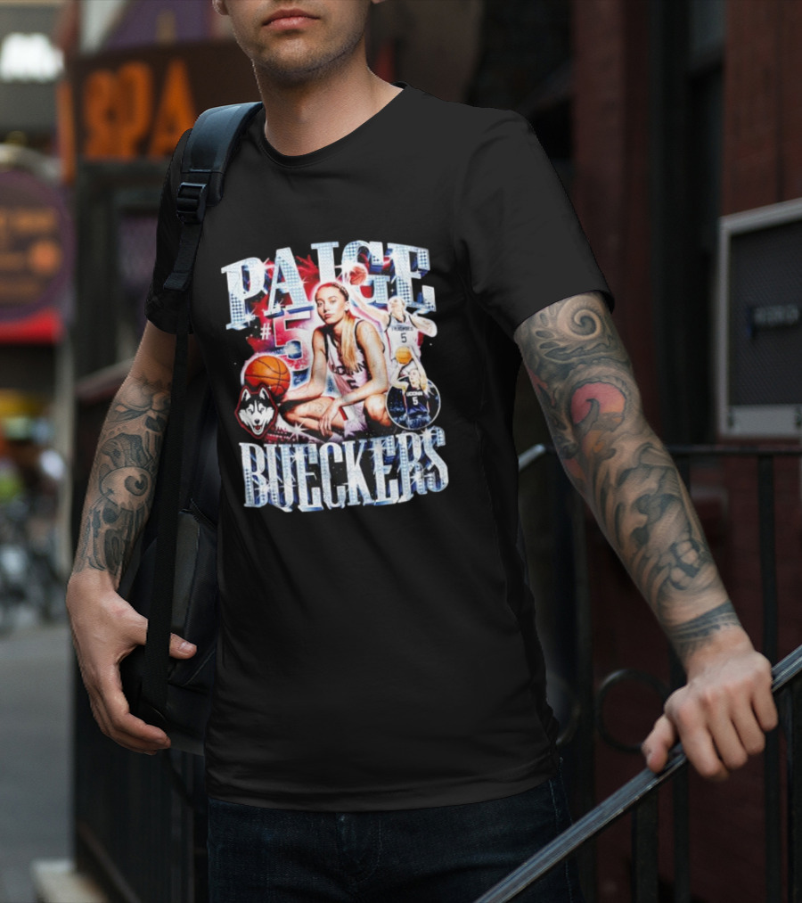 PAIGE #5 BUECKERS UCONN HUSKIES BASKETBALL VINTAGE T-Shirt