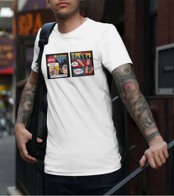 AMC PSSST Comic Pop Art Magic Theatres San Diego California T-Shirt