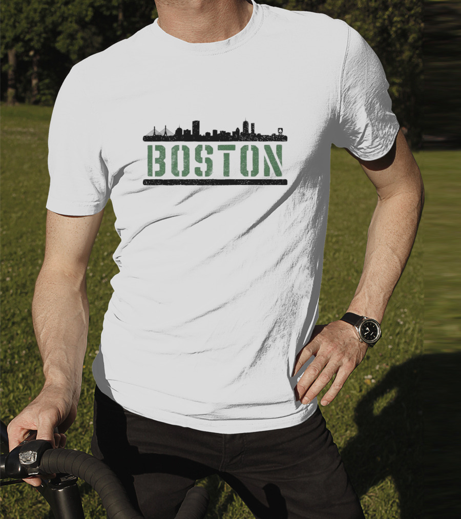 Boston Skyline Cityscape Building T-Shirt