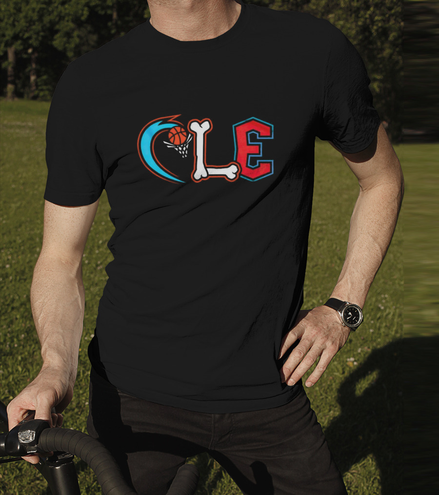 Cleveland Cavaliers CLE Basketball Bone T-Shirt