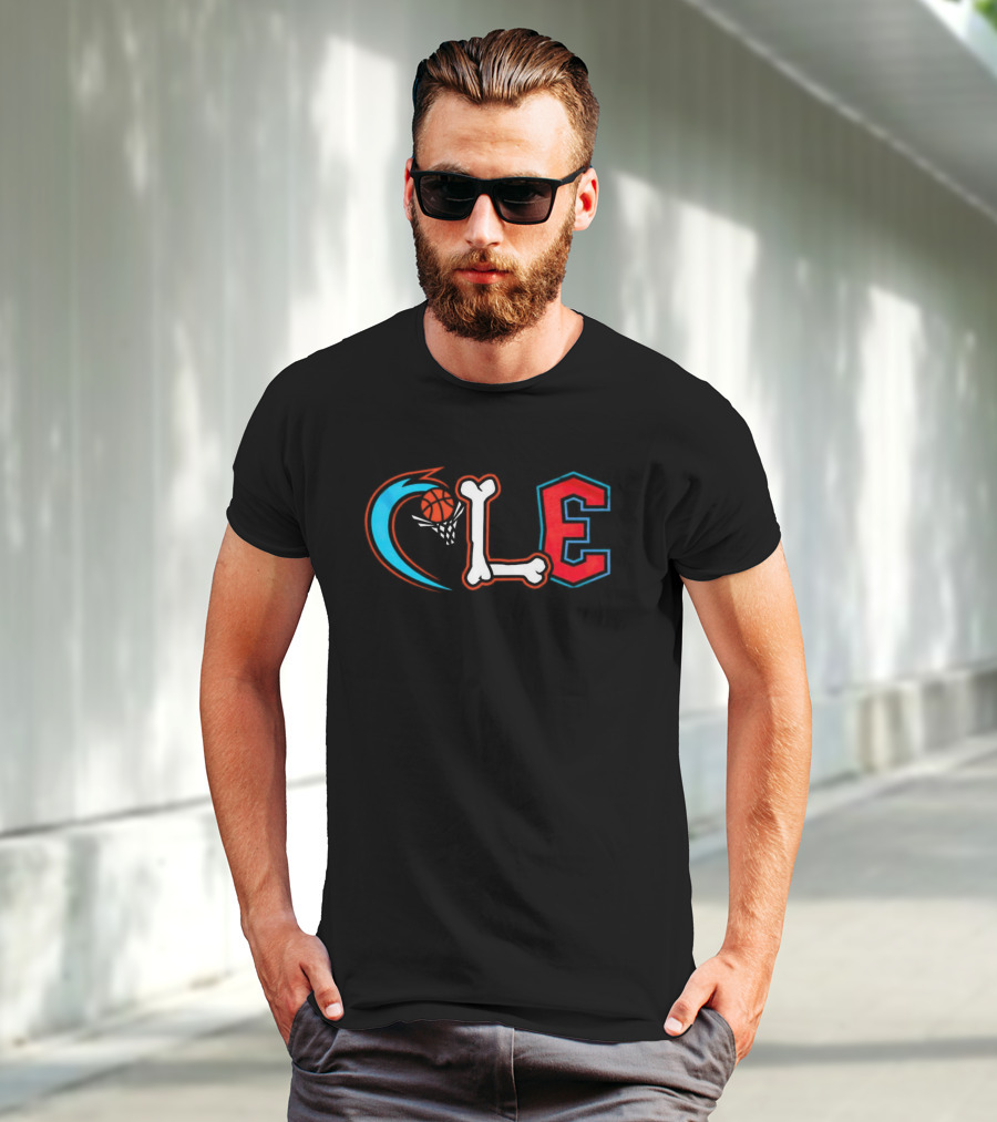 Cleveland Cavaliers CLE Basketball Bone T-Shirt