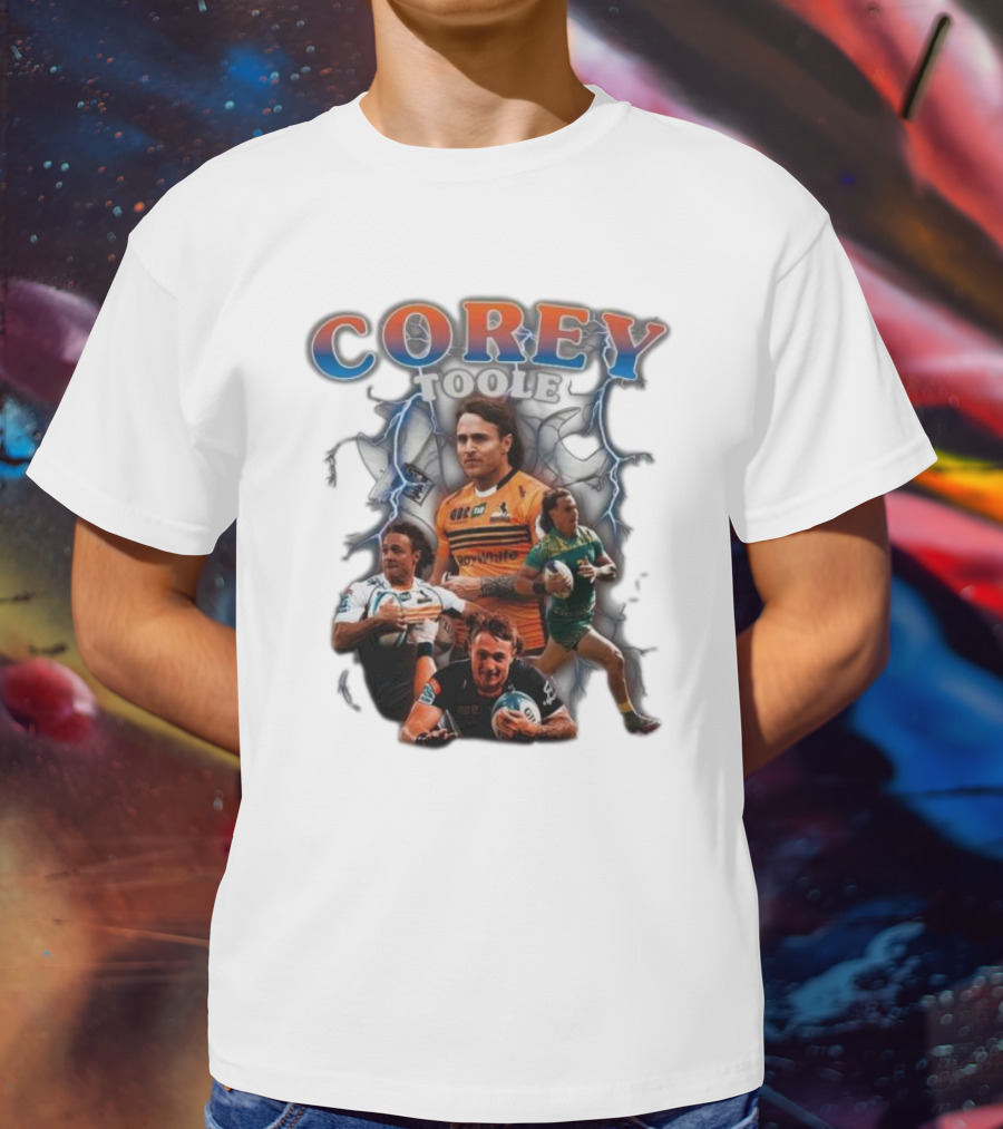 Corey Toole Rugby Lightning Vintage T-Shirt