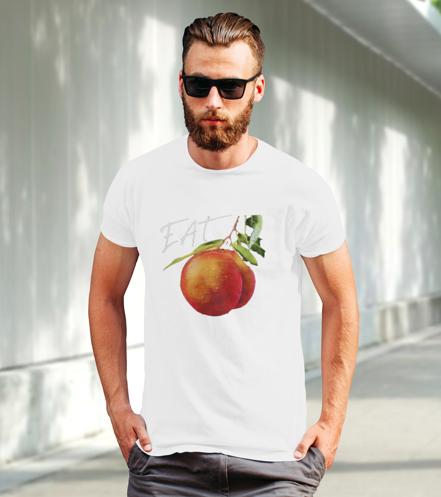 EAT Juicy Peaches With Dewy Leaves T-Shirt