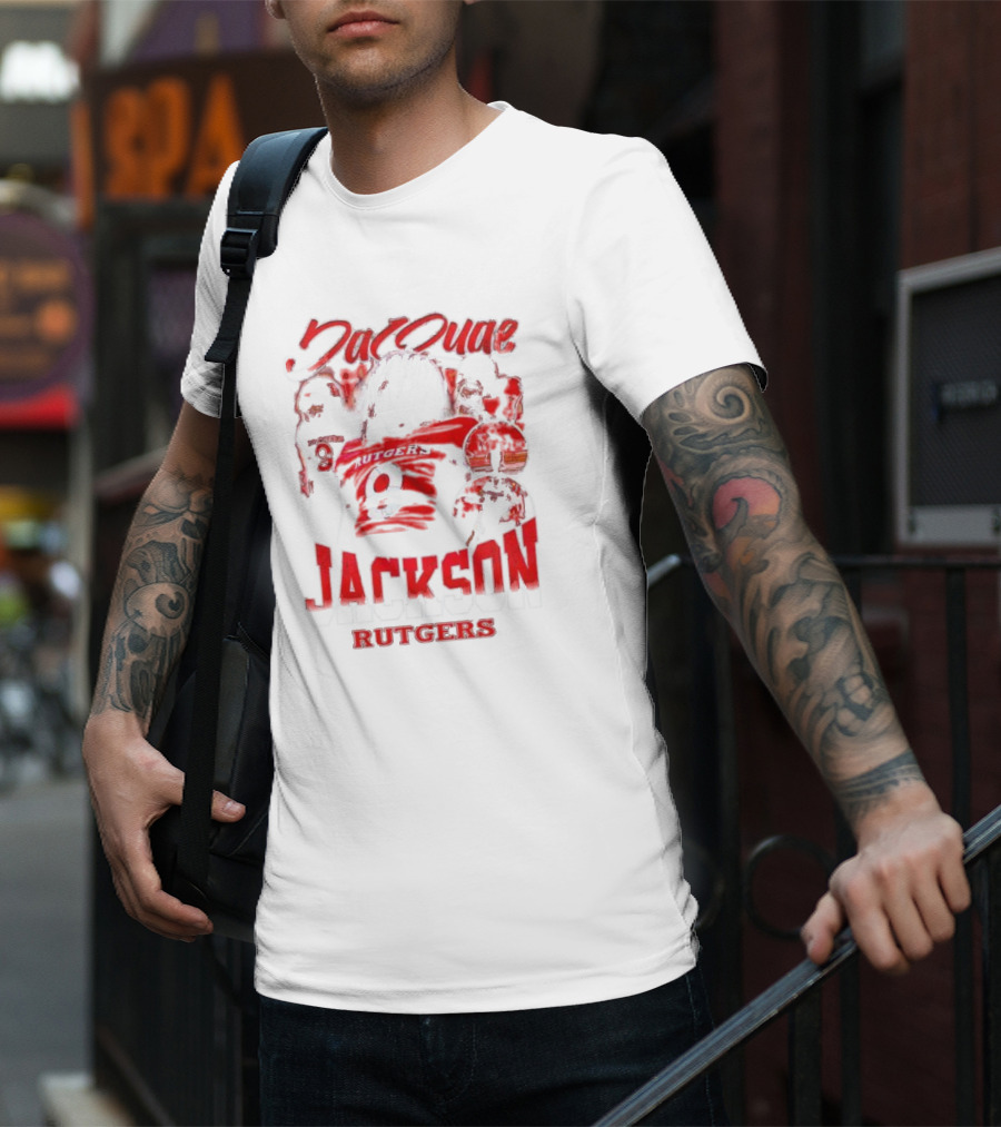 JaQuae Jackson Rutgers Vintage Football Number 9 T-Shirt