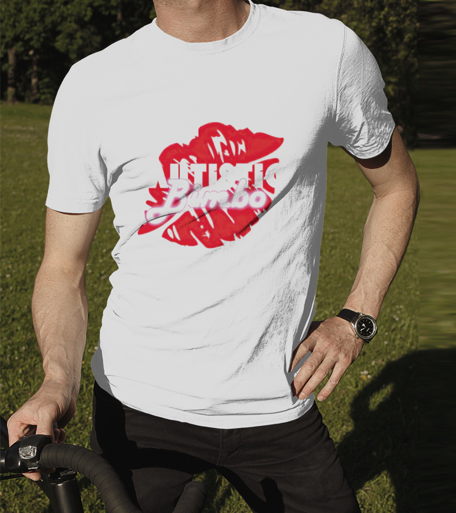 Autistic Bimbo Bold Red Lips T-Shirt