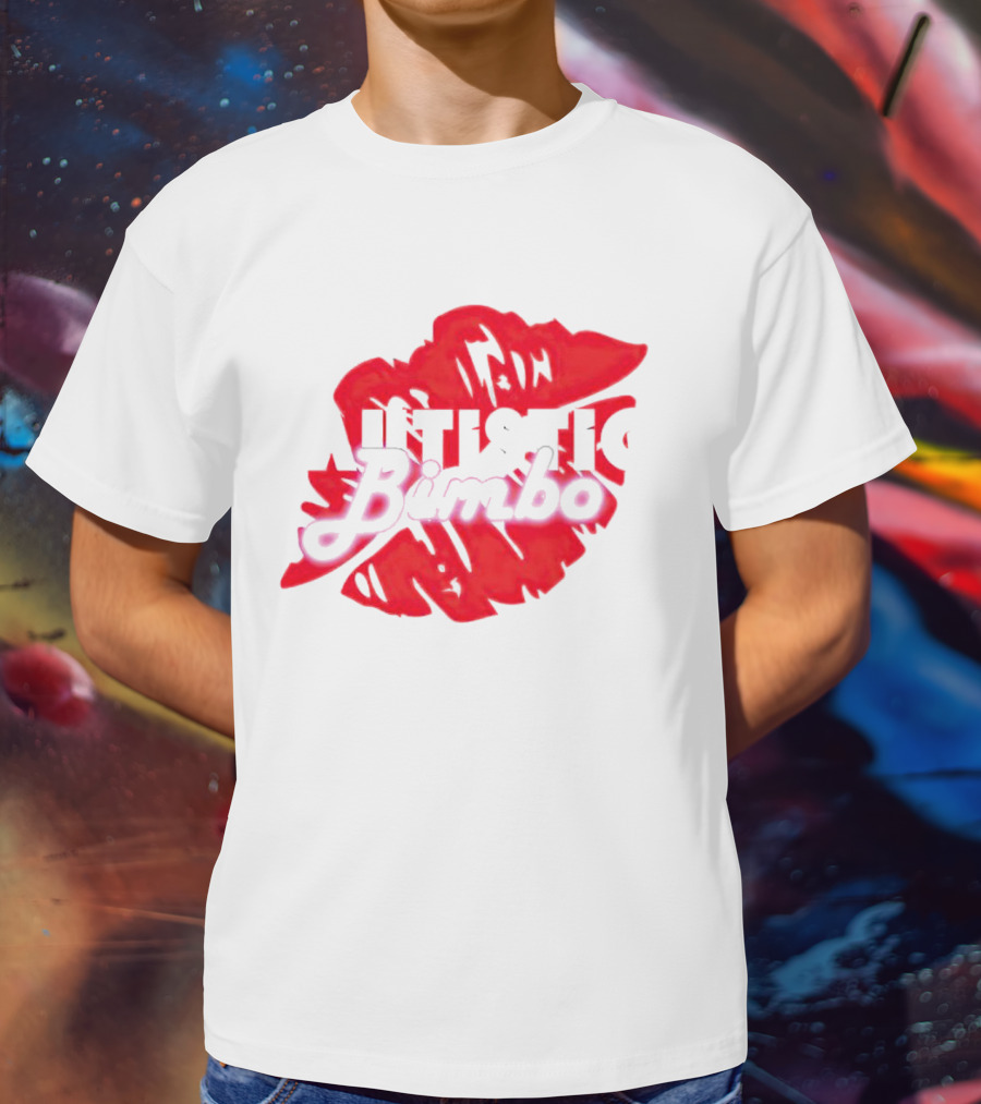 Autistic Bimbo Bold Red Lips T-Shirt