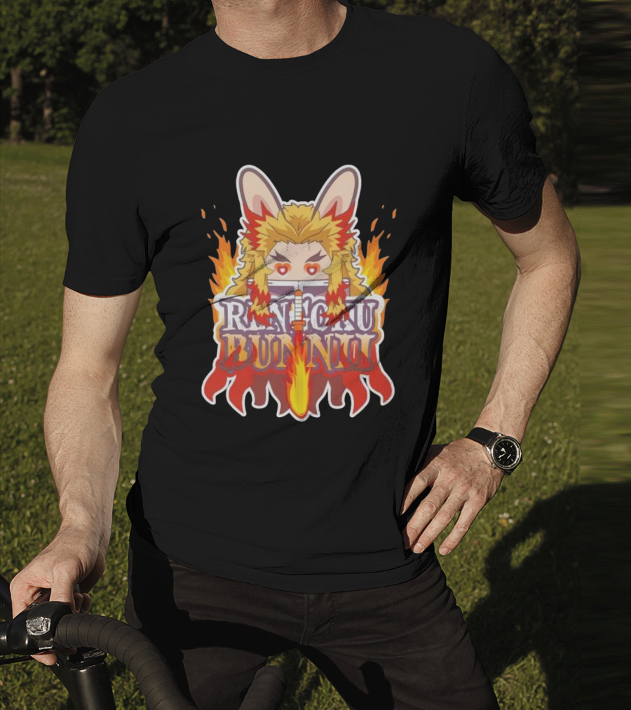 Bunnii Gang Rengoku Bunnii Fire Ears T-Shirt