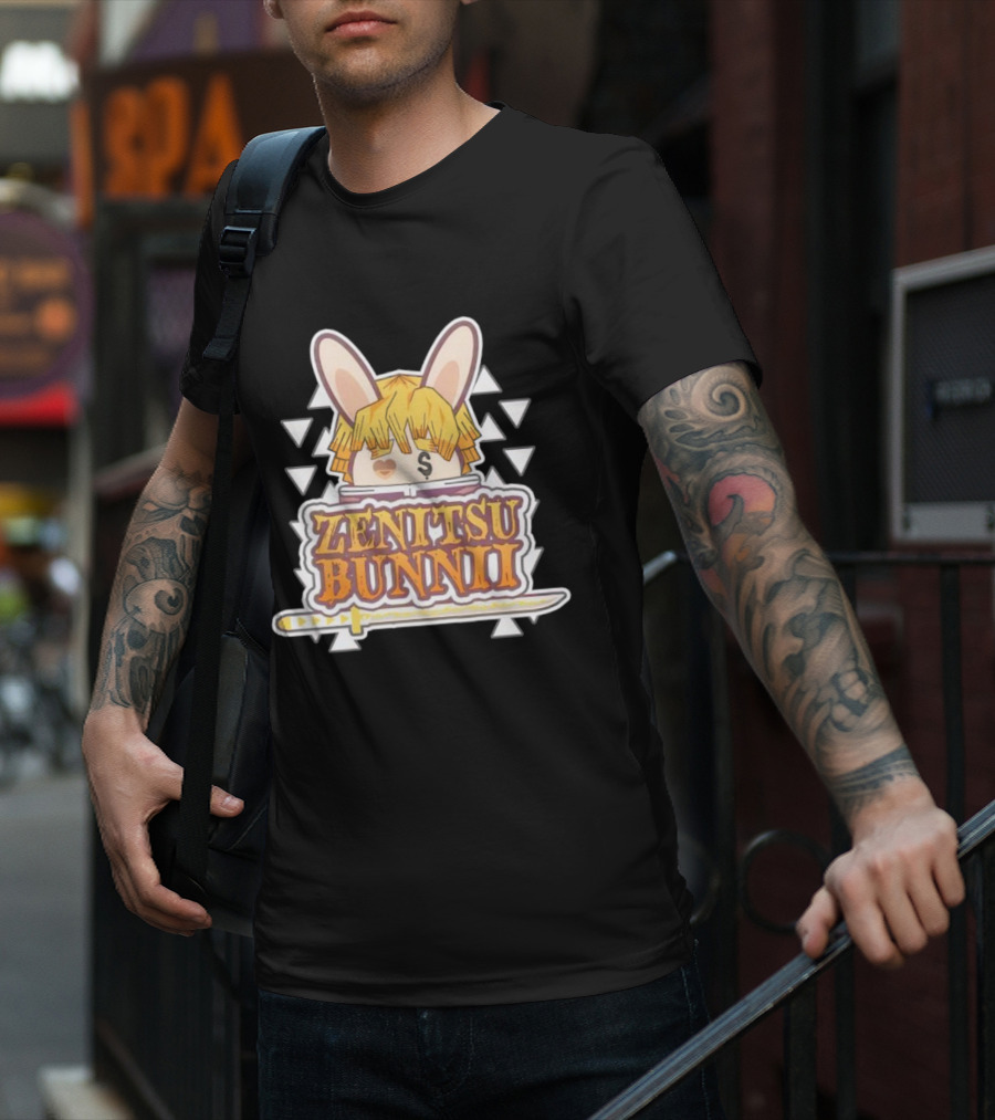 Zenitsu Bunnii Bunnii Gang Samurai Sword T-Shirt