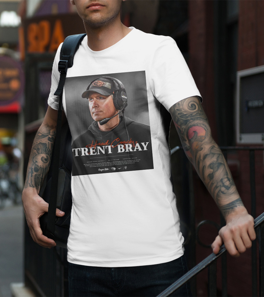 Head Coach Trent Bray Oregon State Football Build The Dam Corvallis, Oregon Beavers T-Shirt