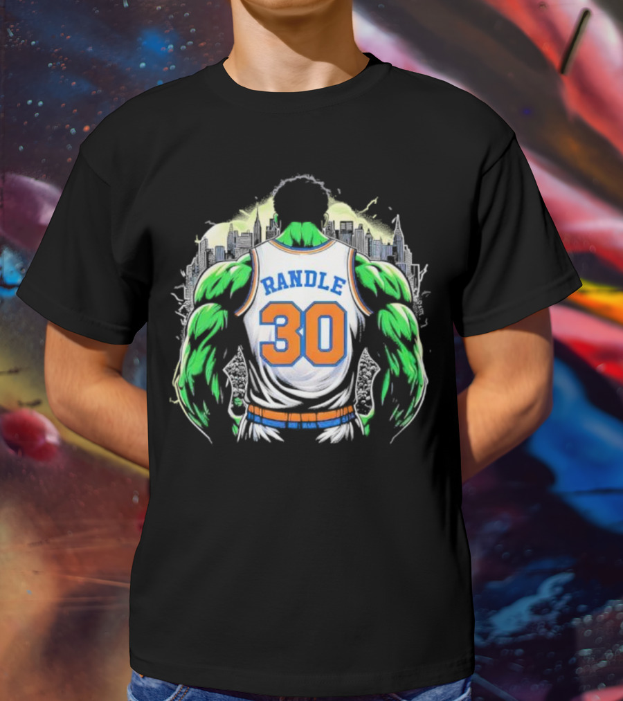 Julius Randle Hulk Rampage Randle 30 NYC Basketball Crossover T-Shirt
