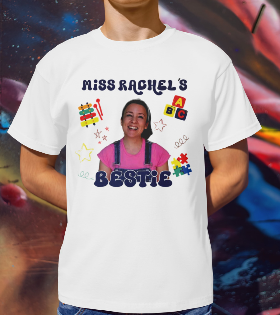 Miss Rachel's Bestie ABC Christmas Custom Name T-Shirt