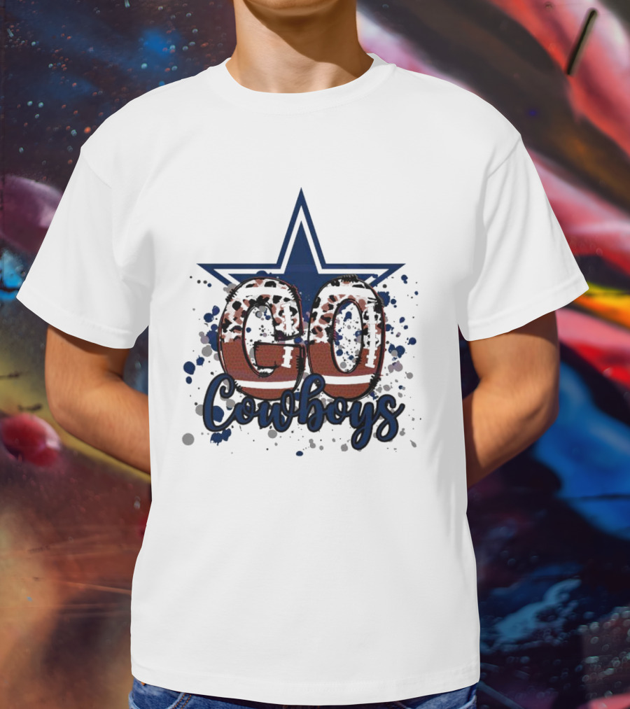 Go Cowboys Leopard Star T-Shirt