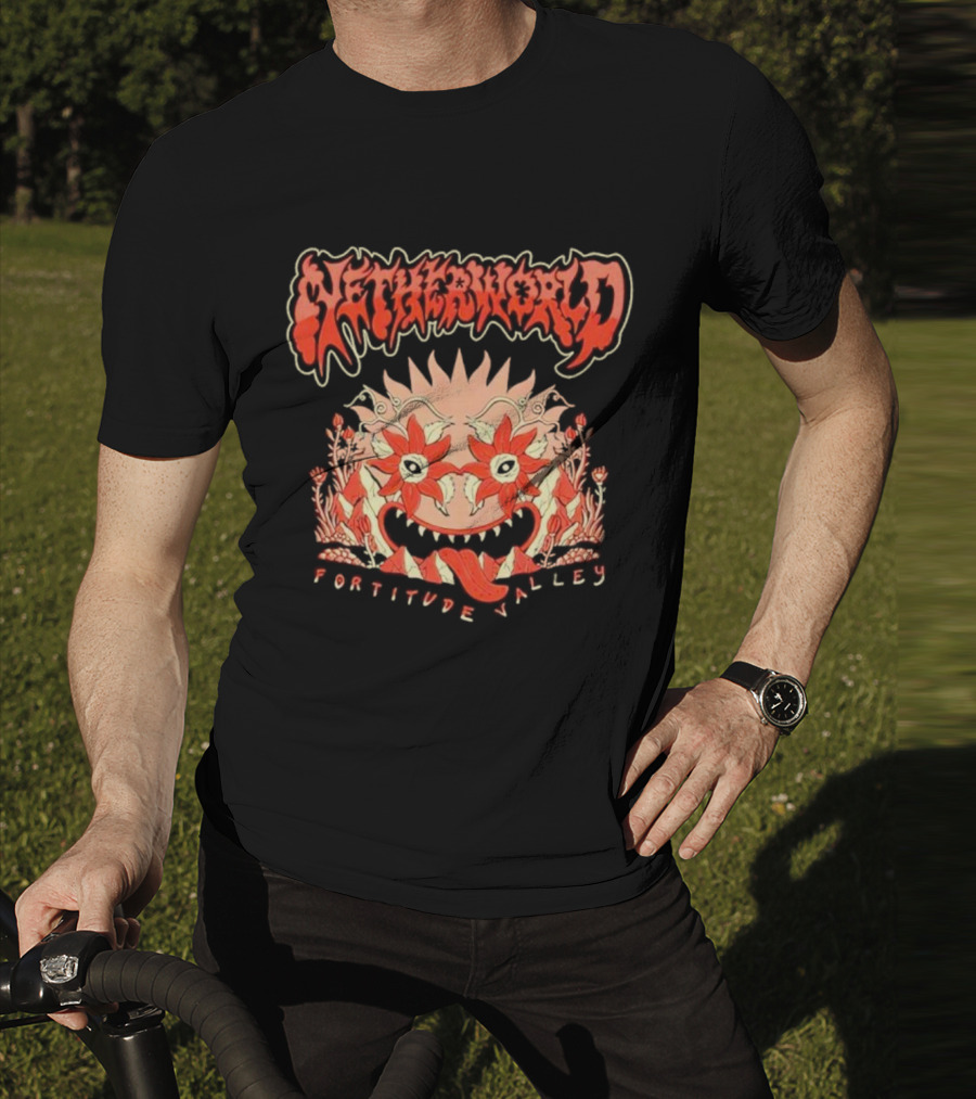 Netherworld Fortitude Valley Arcade Ghastly Floral T-Shirt