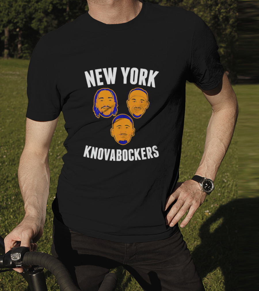 New York Knovabockers Basketball Parody Faces T-Shirt
