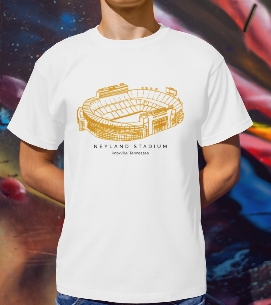 Neyland Stadium Knoxville Tennessee Volunteers Stadium Sketch T-Shirt