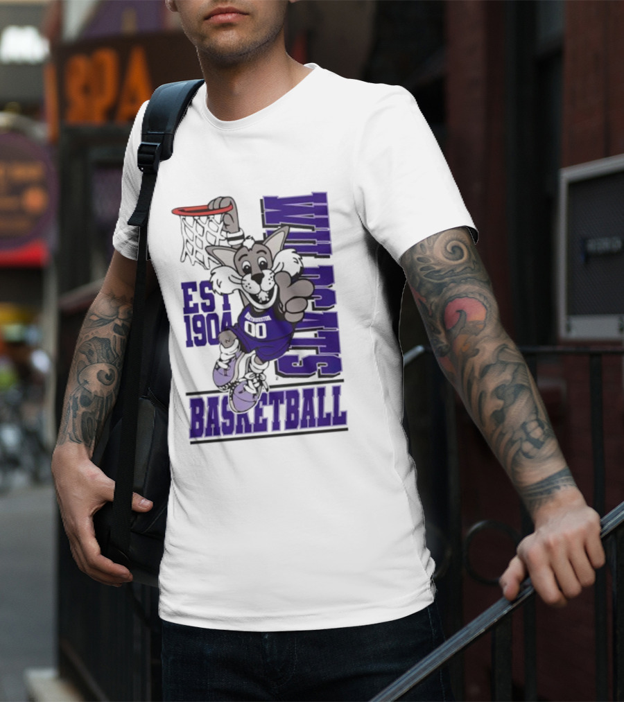 Northwestern Wildcats Basketball Willie Dunk Est 1904 T-Shirt