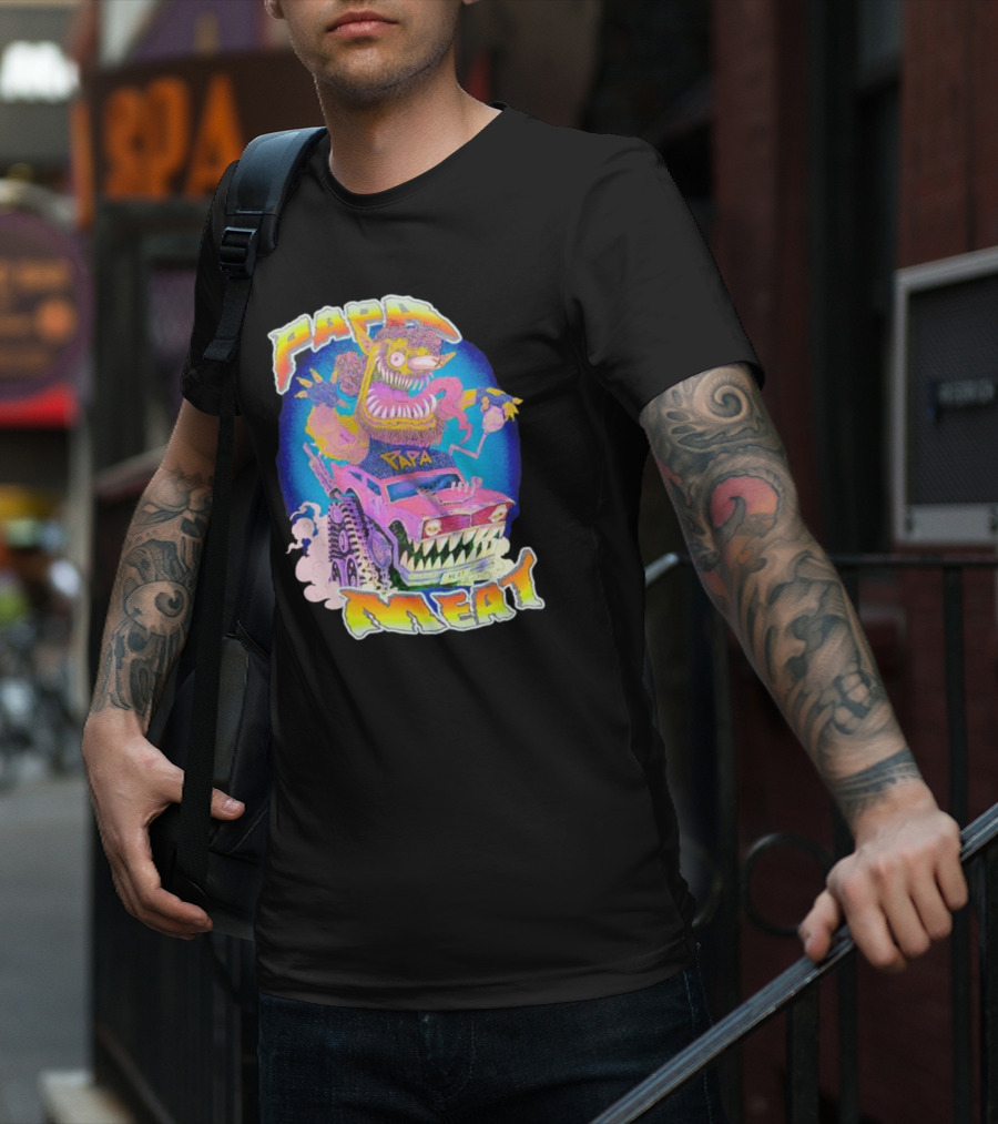 Papa Meat Monster Truck Adventure T-Shirt