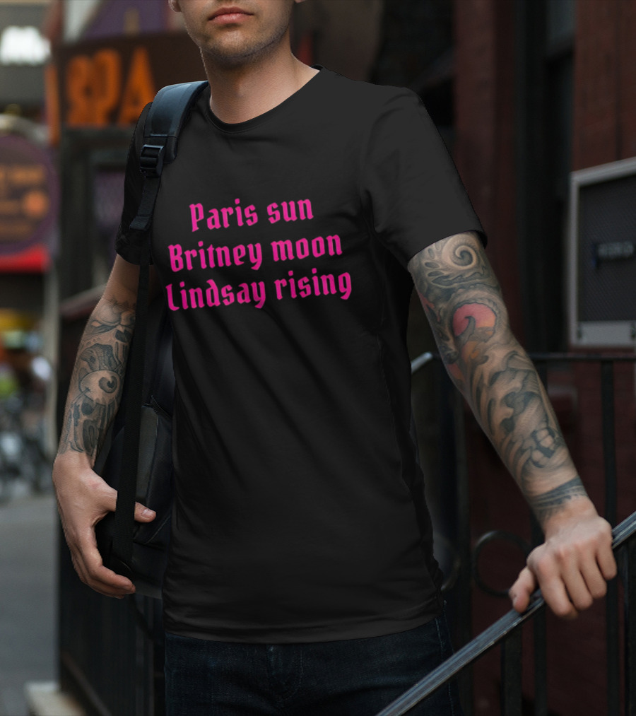 Paris Sun Britney Moon Lindsay Rising Nostalgia Retro T-Shirt