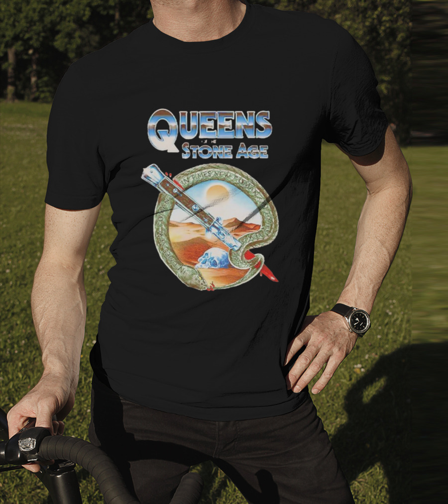 Queens Of The Stone Age Desert Snake Skull T-Shirt