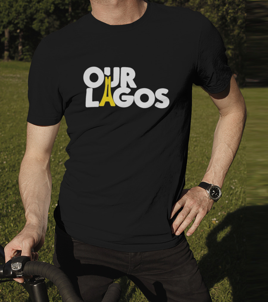 OUR LAGOS YELLOW BRIDGE LETTERING T-Shirt