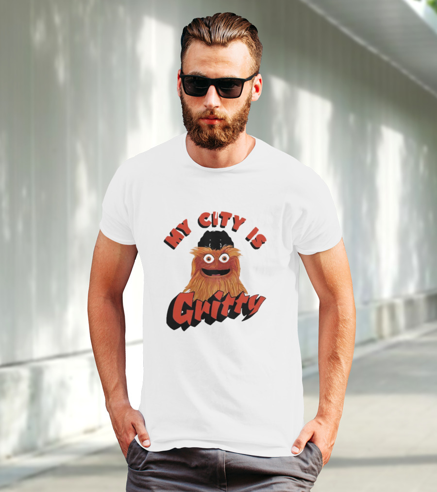 Philadelphia Flyers My City Is Gritty Mascot T-Shirt