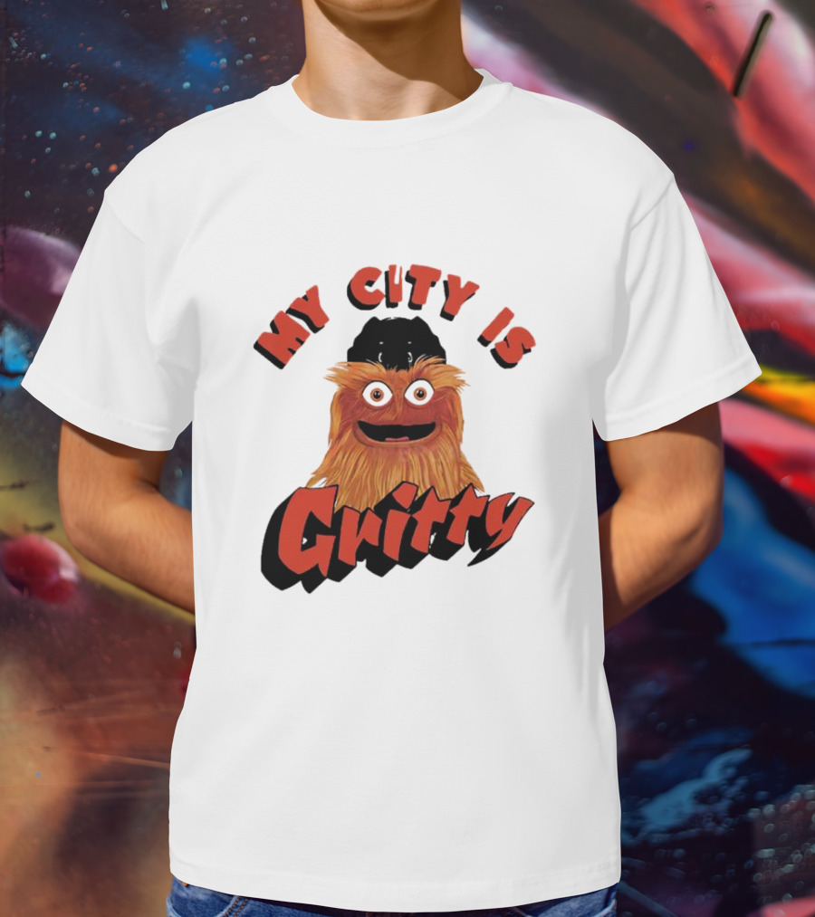 Philadelphia Flyers My City Is Gritty Mascot T-Shirt